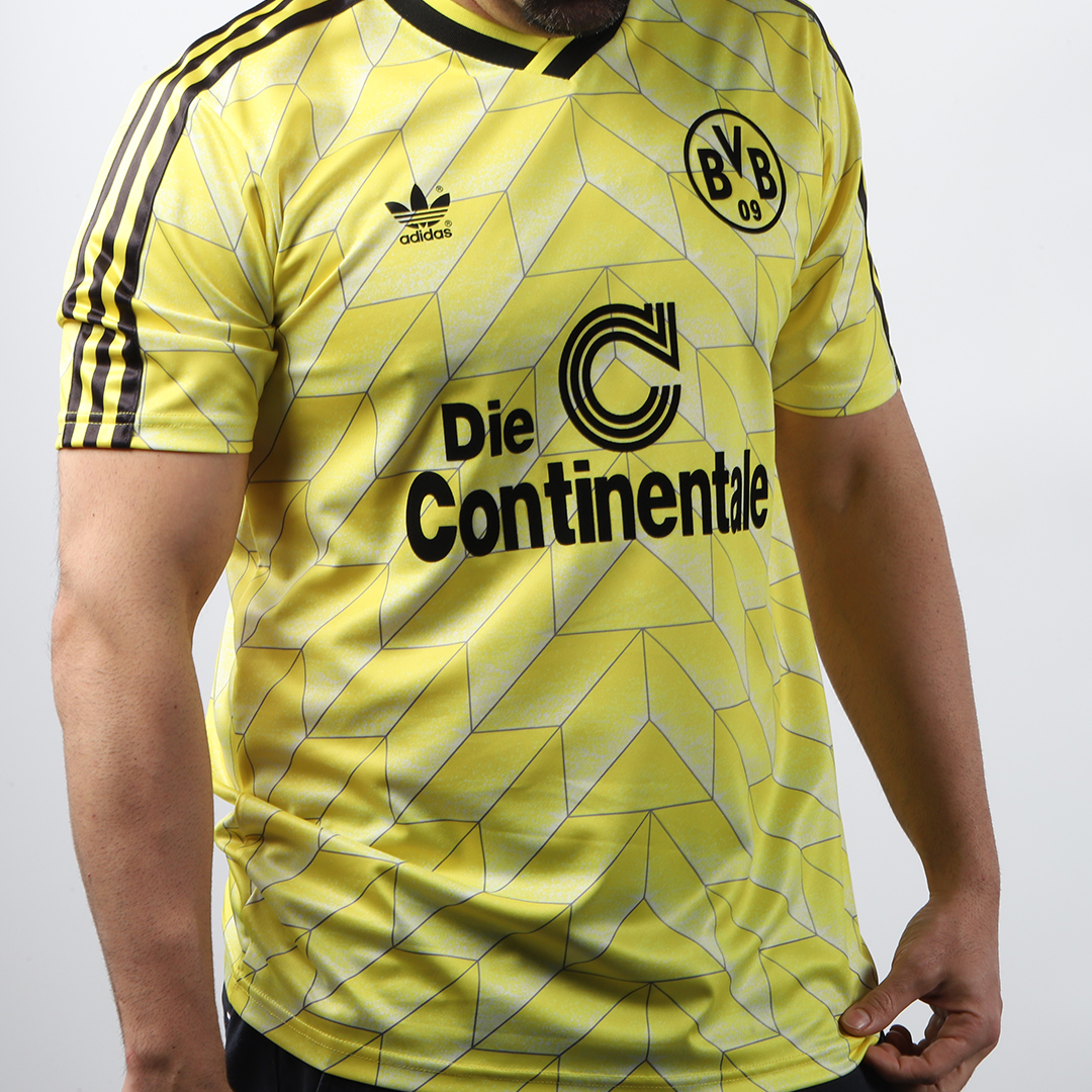 Dortmund Home Soccer Jersey Retro 1988