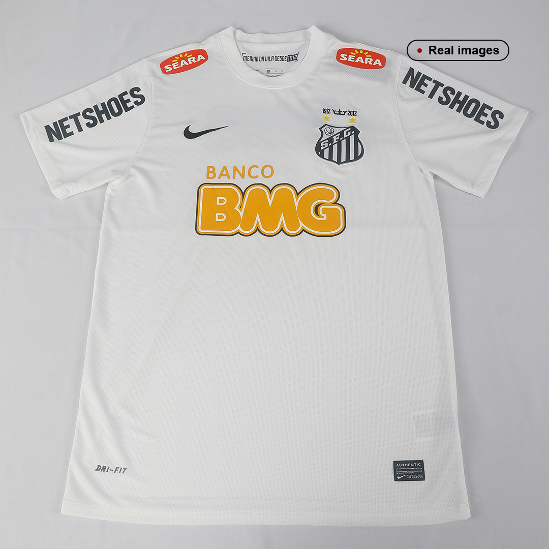 Santos FC NEYMAR JR #11 Home Soccer Jersey Retro 2012