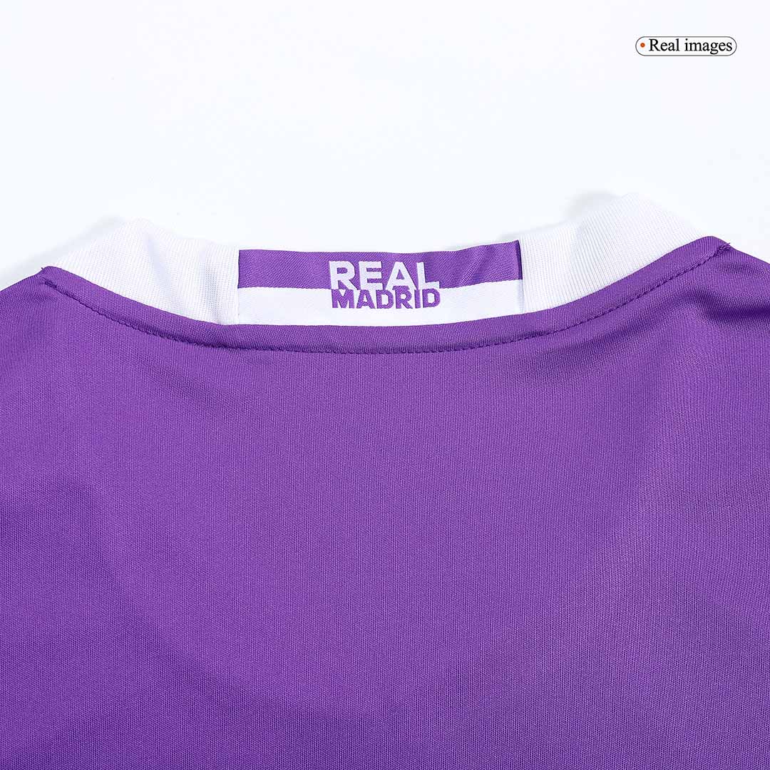Real Madrid BENZEMA #9 Away Soccer Jersey Retro 2016/17 - Long Sleeve