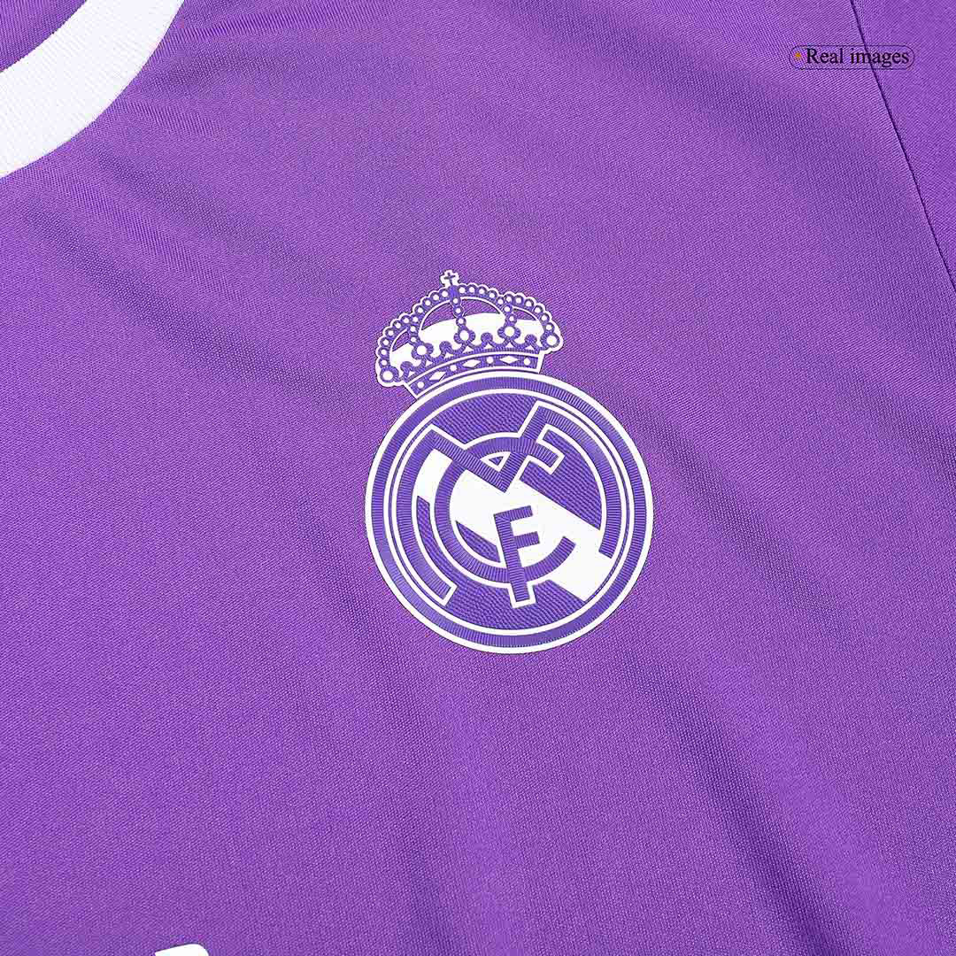Real Madrid BENZEMA #9 Away Soccer Jersey Retro 2016/17 - Long Sleeve