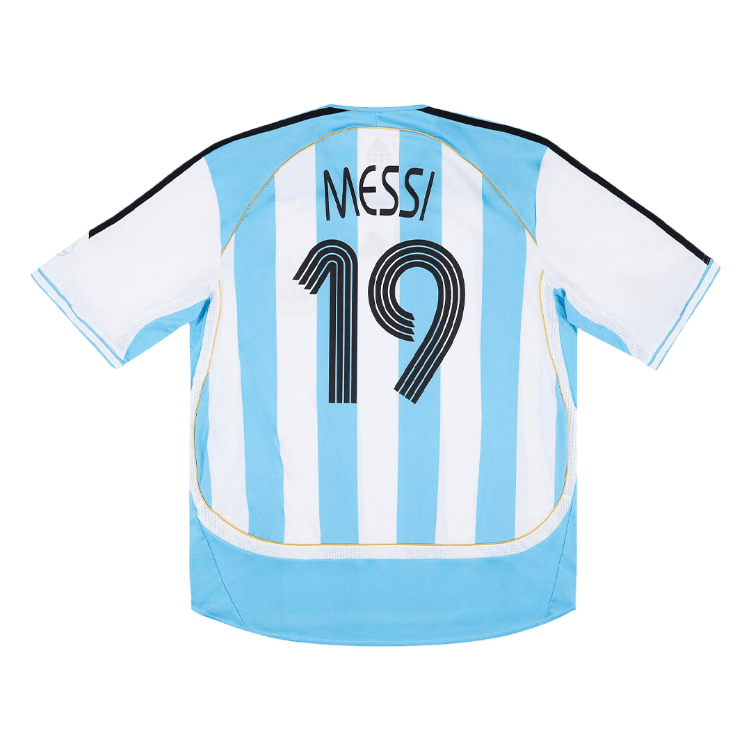 Argentina MESSI #19 Home Jersey Retro 2006