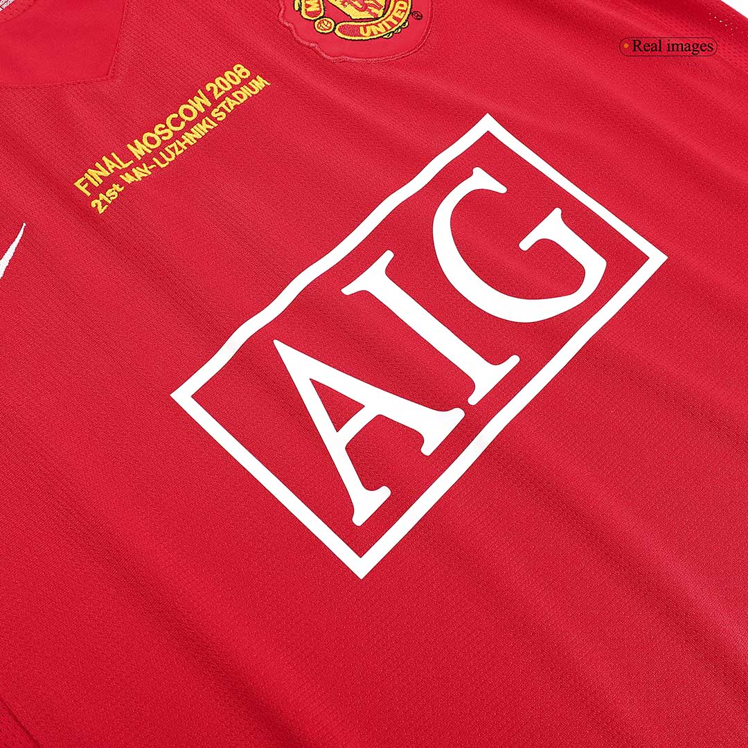 Manchester United RONALDO #7 Home Soccer Jersey Retro 2007/08 - UCL Final