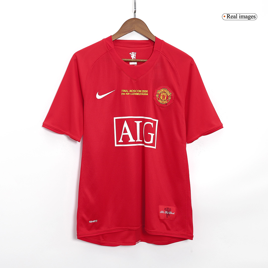Manchester United RONALDO #7 Home Soccer Jersey Retro 2007/08 - UCL Final