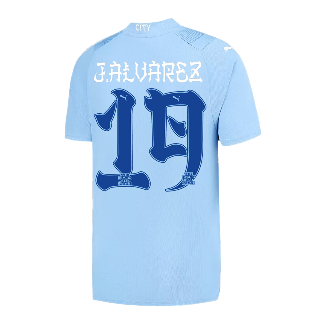 Manchester City J.ALVAREZ #19 Japanese Tour Printing Home Jersey 2023/24