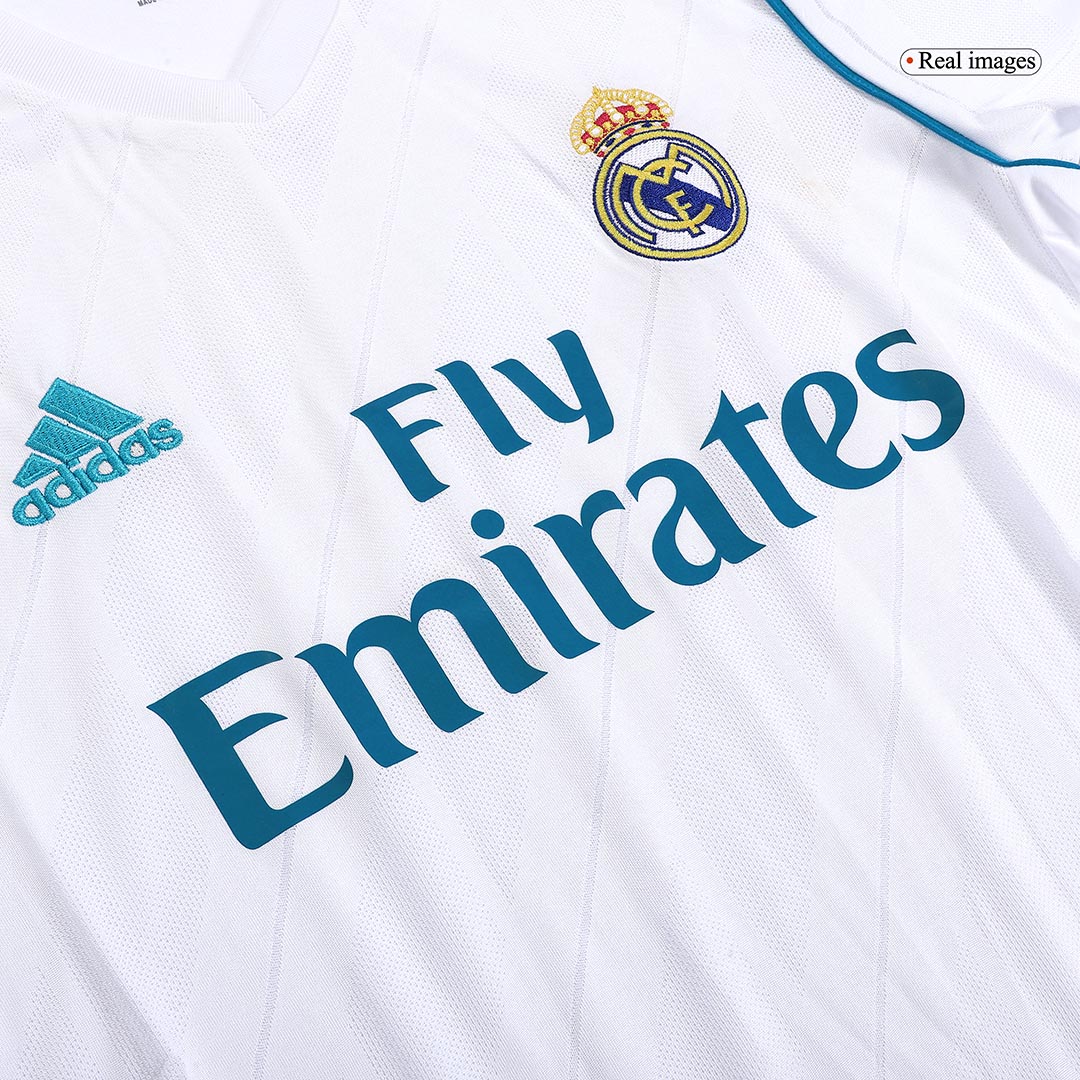 Real Madrid BENZEMA #9 Home Soccer Jersey Retro 2017/18