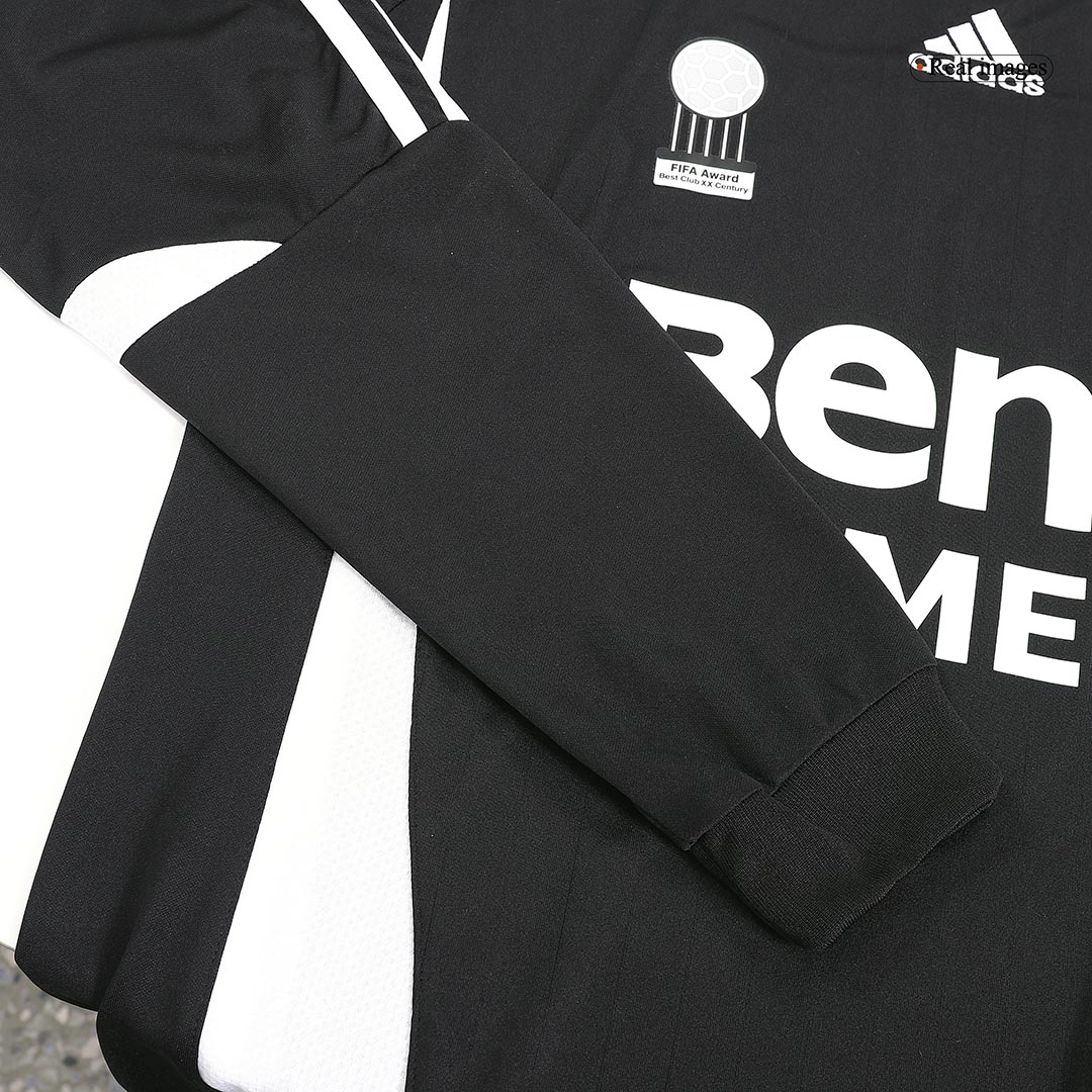 Real Madrid SERGIO RAMOS #4 Long Sleeve Away Soccer Jersey Retro 2006/07