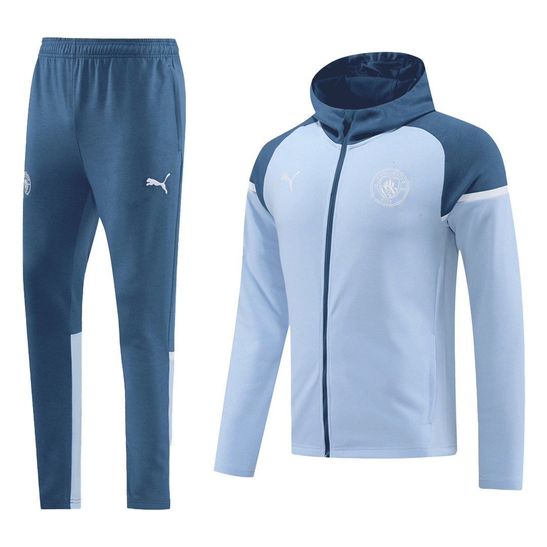 Manchester City Hoodie Training Kit 2024/25 - Blue