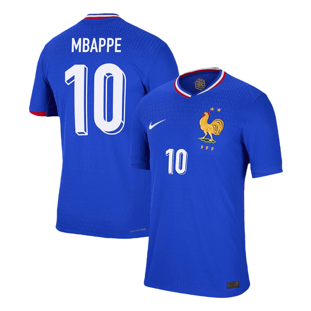 France MBAPPE #10 Home Jersey Authentic EURO 2024