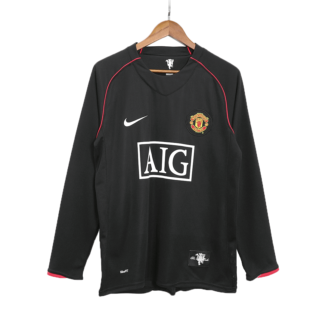 Manchester United Away Jersey Retro 2007/08 - Long Sleeve