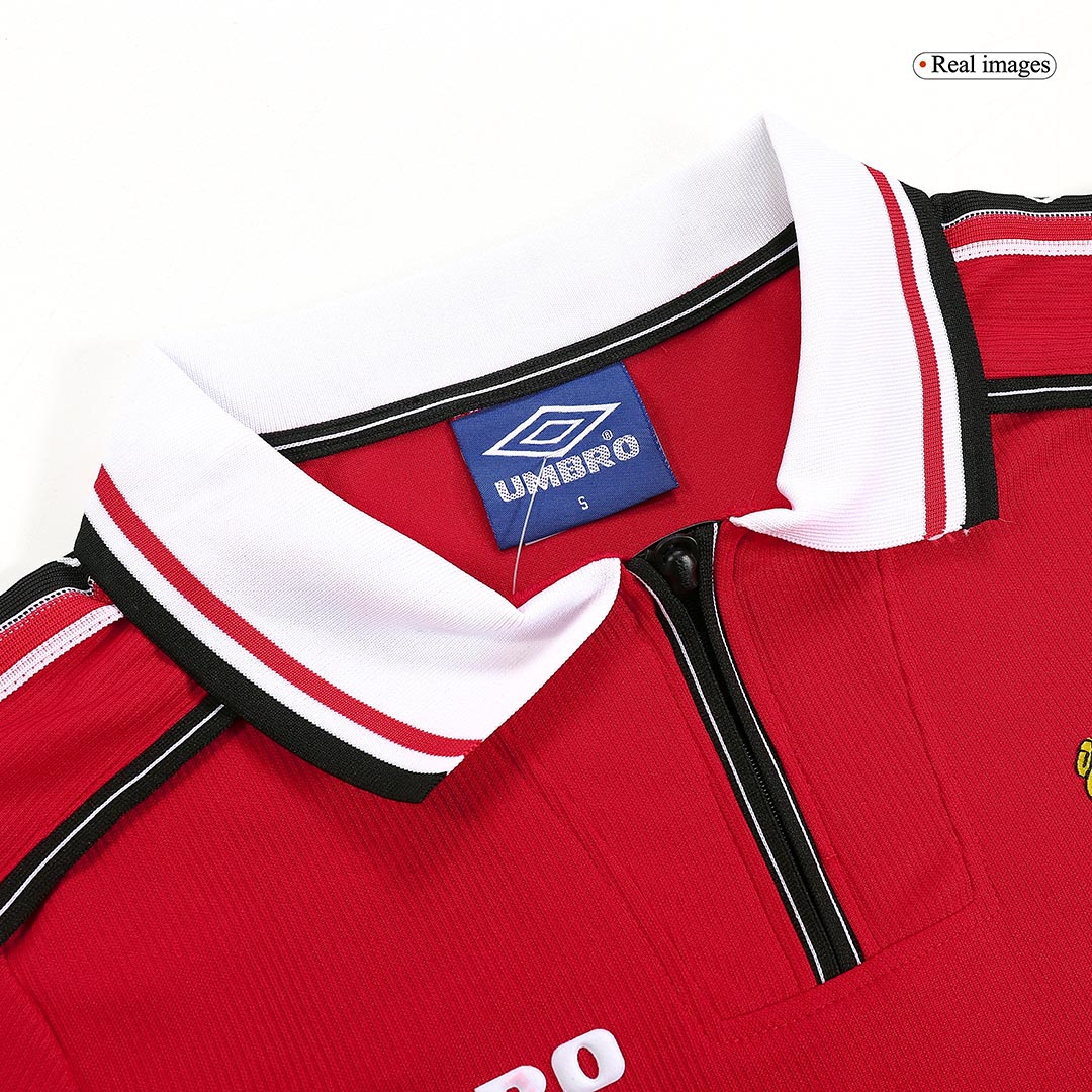 Manchester United Retro Football Jerseys Home 1998/99 - Long Sleeve