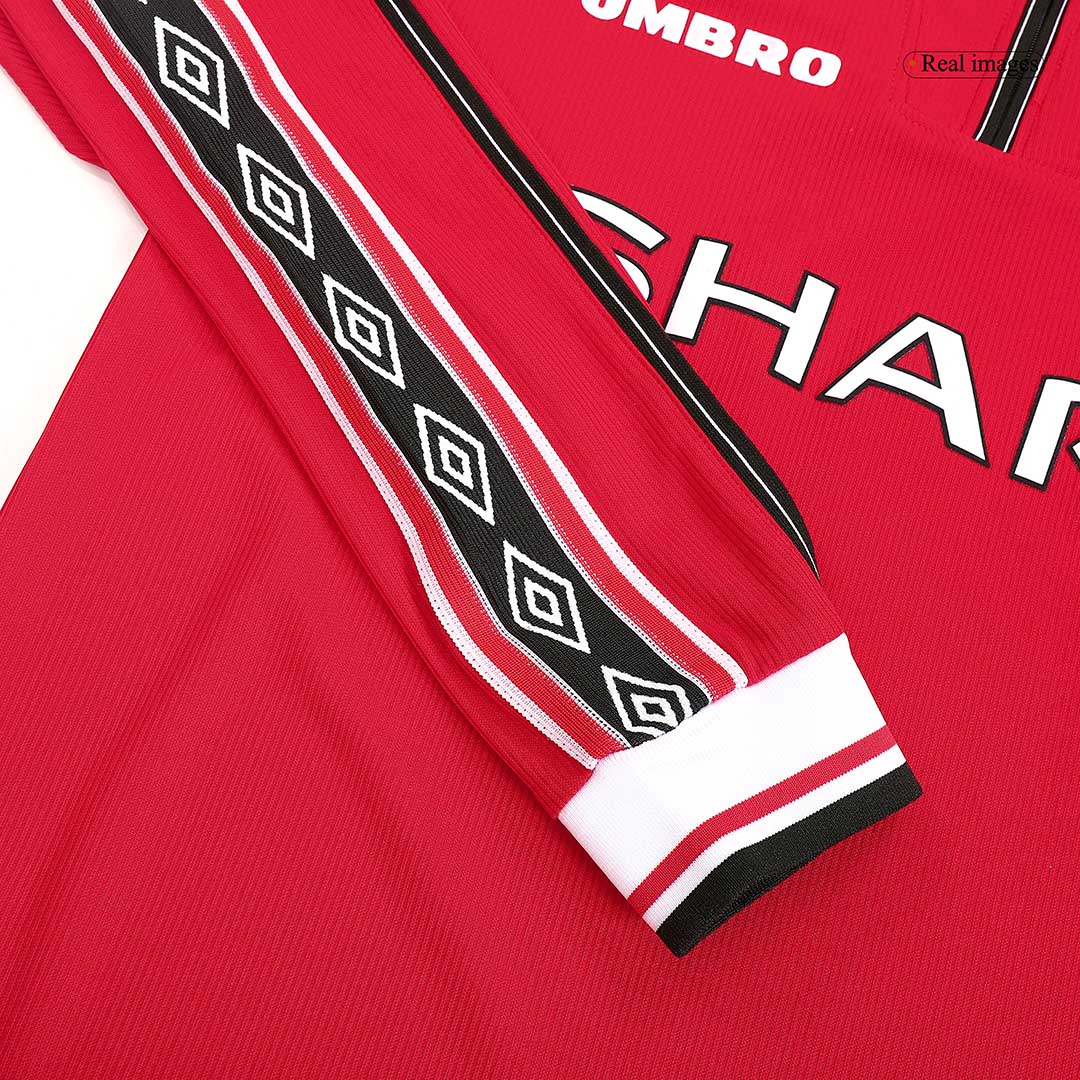 Manchester United Retro Football Jerseys Home 1998/99 - Long Sleeve