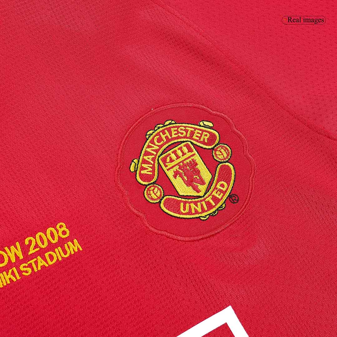Manchester United Home Jersey Retro 2007/08 - Long Sleeve - UCL Final