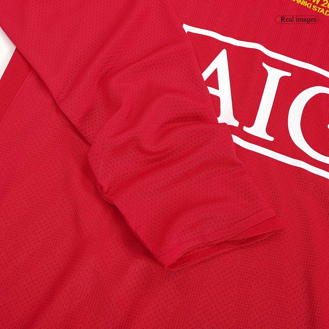 Manchester United Home Jersey Retro 2007/08 - Long Sleeve - UCL Final