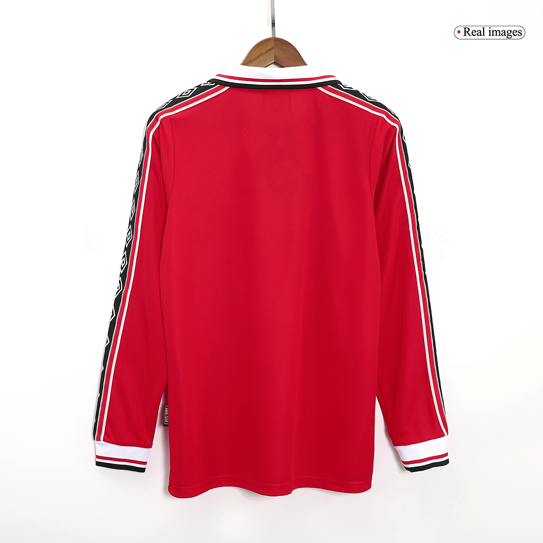 Manchester United Retro Football Jerseys Home 1998/99 - Long Sleeve