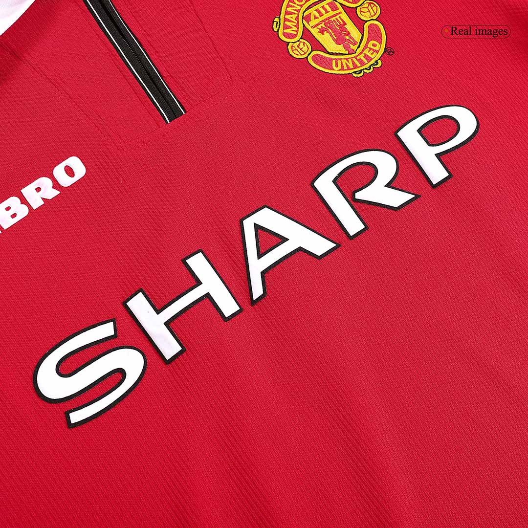Manchester United Retro Football Jerseys Home 1998/99 - Long Sleeve