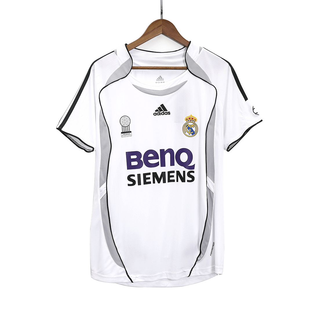 Real Madrid SERGIO RAMOS #4 Home Soccer Jersey Retro 2006/07