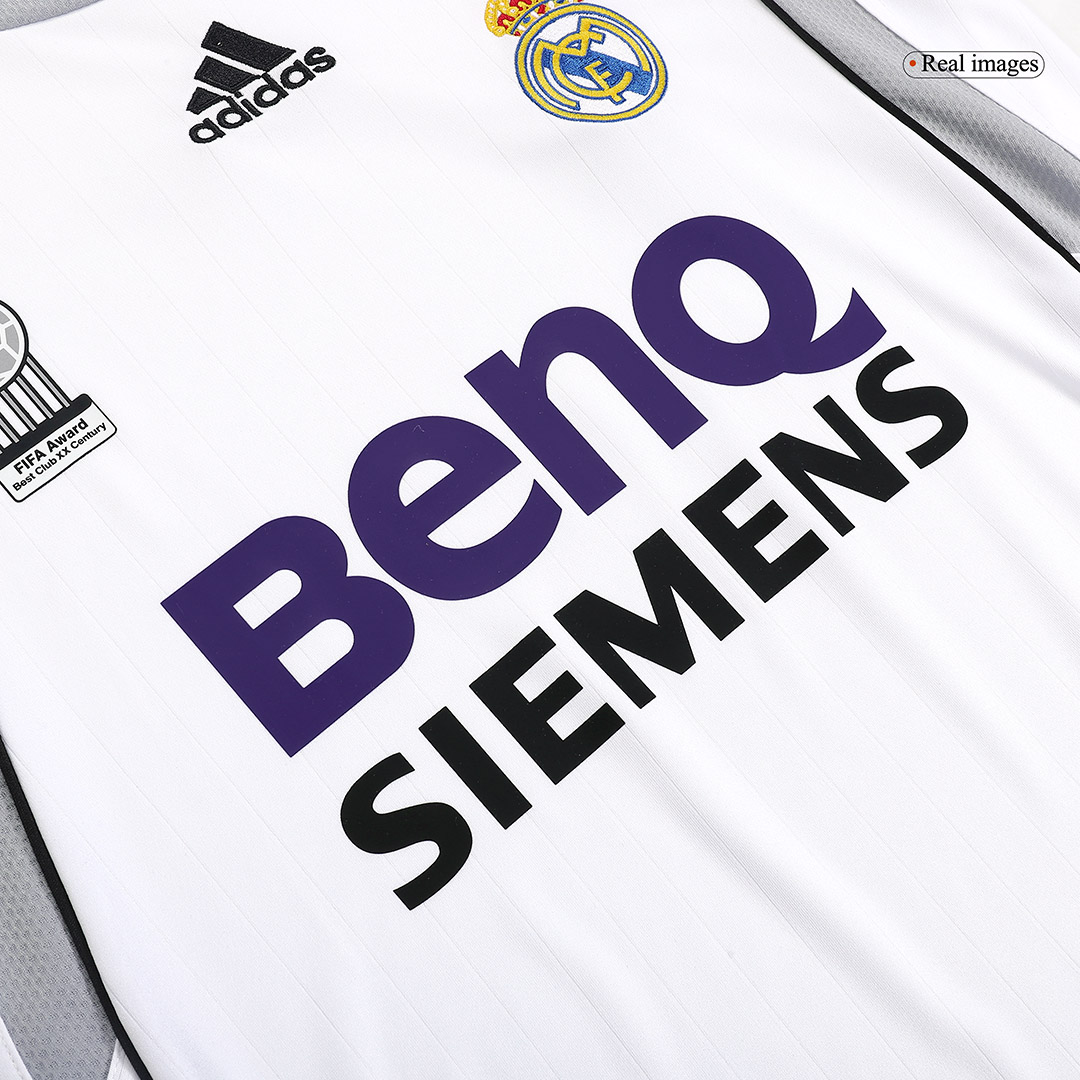 Real Madrid SERGIO RAMOS #4 Home Soccer Jersey Retro 2006/07