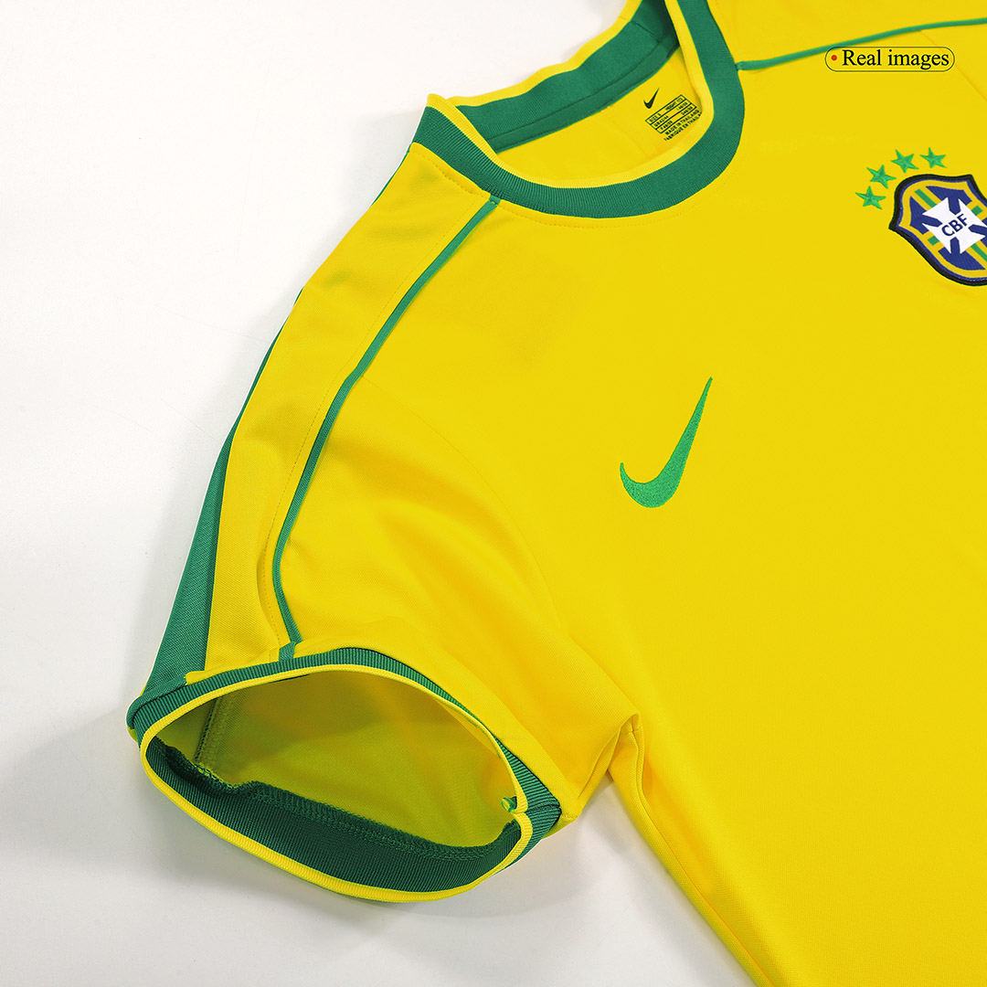 Brazil CAFU #2 Home Soccer Jersey Retro 1998