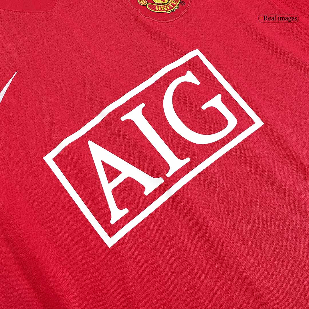 Manchester United RONALDO #7 Home Jersey Retro 2007/08 - Long Sleeve