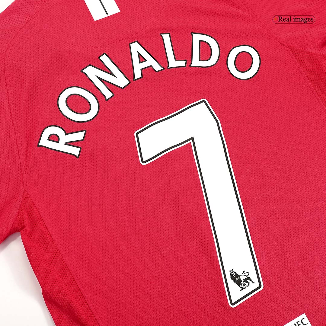 Manchester United RONALDO #7 Home Jersey Retro 2007/08 - Long Sleeve