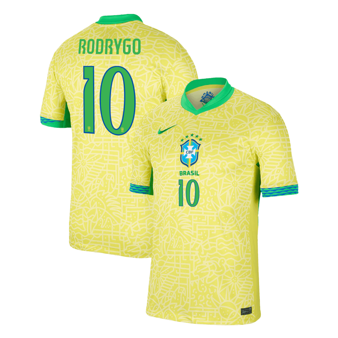 Brazil RODRYGO #10 Home Jersey Copa America 2024