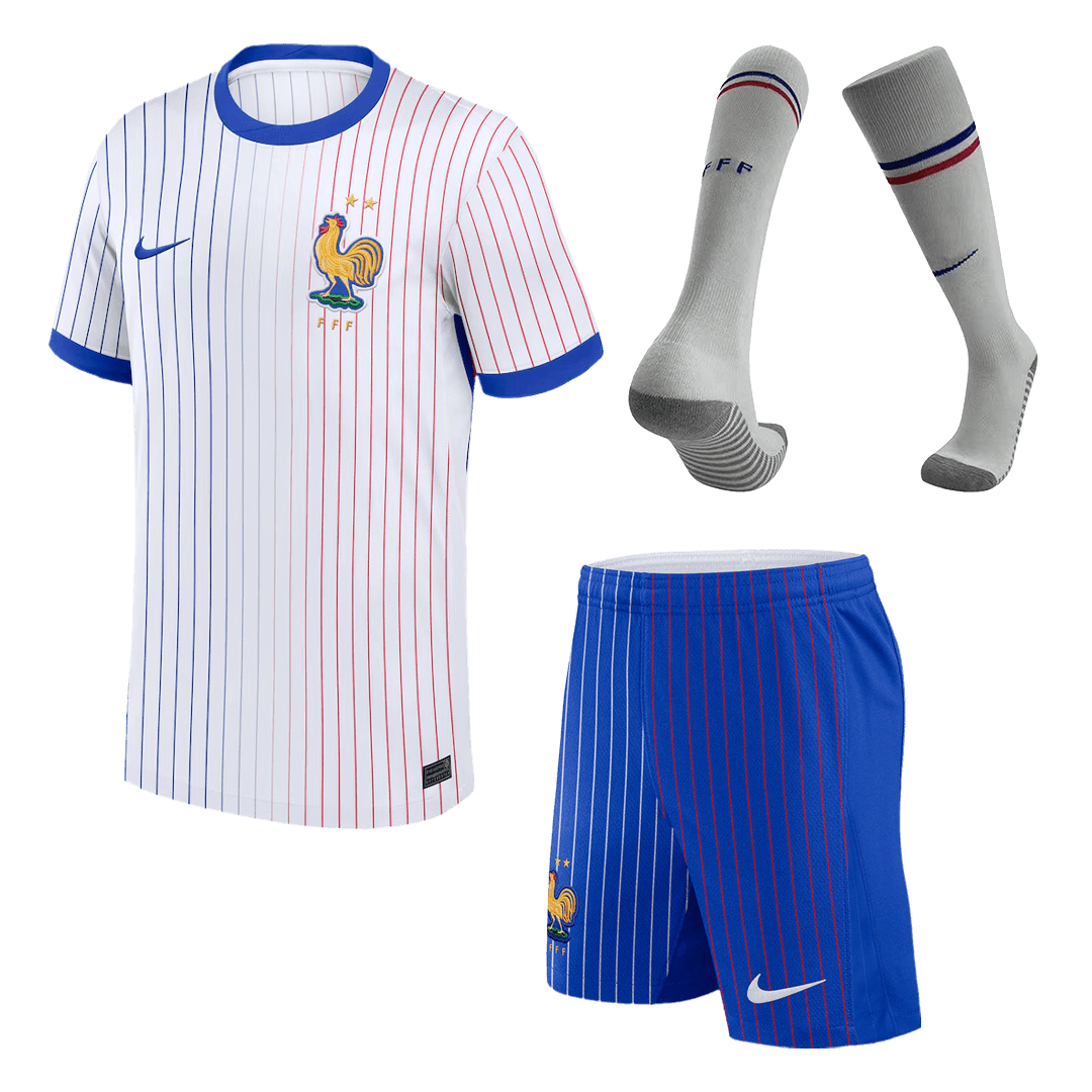 France Away Jersey Kit EURO 2024 (Jersey+Shorts+Socks)