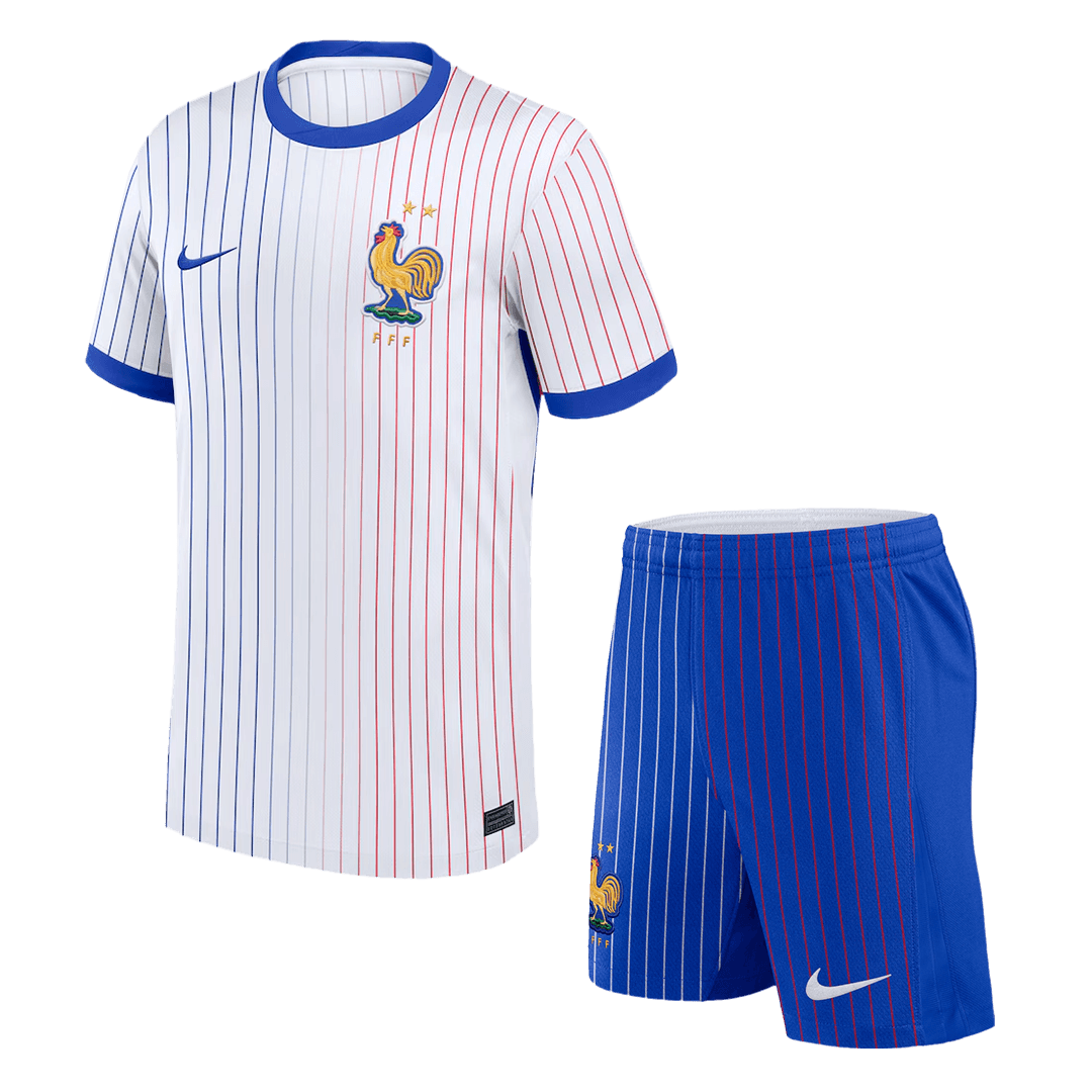 France Away Jersey Kit EURO 2024 (Jersey+Shorts)