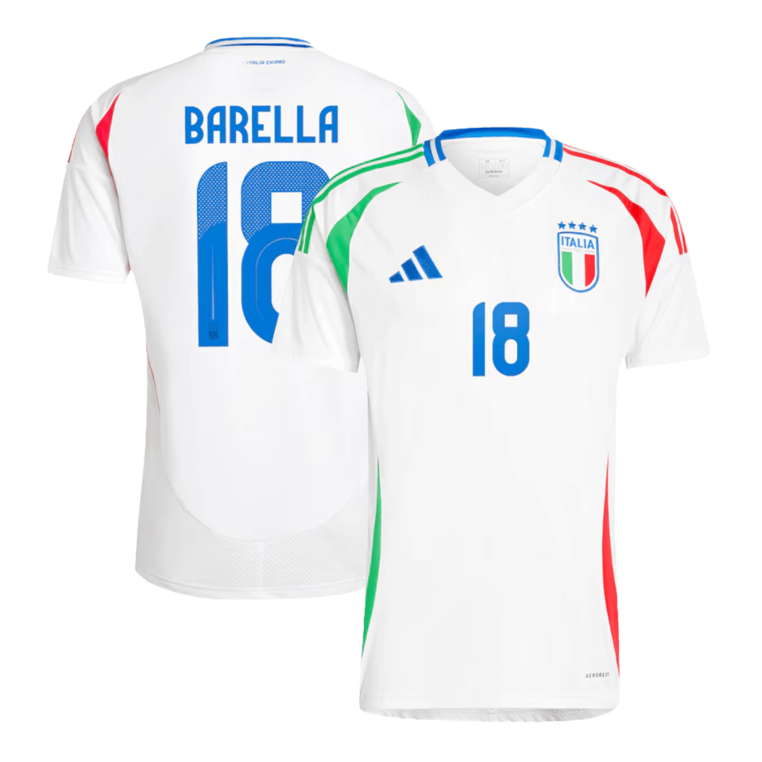 Italy BARELLA #18 Away Jersey EURO 2024
