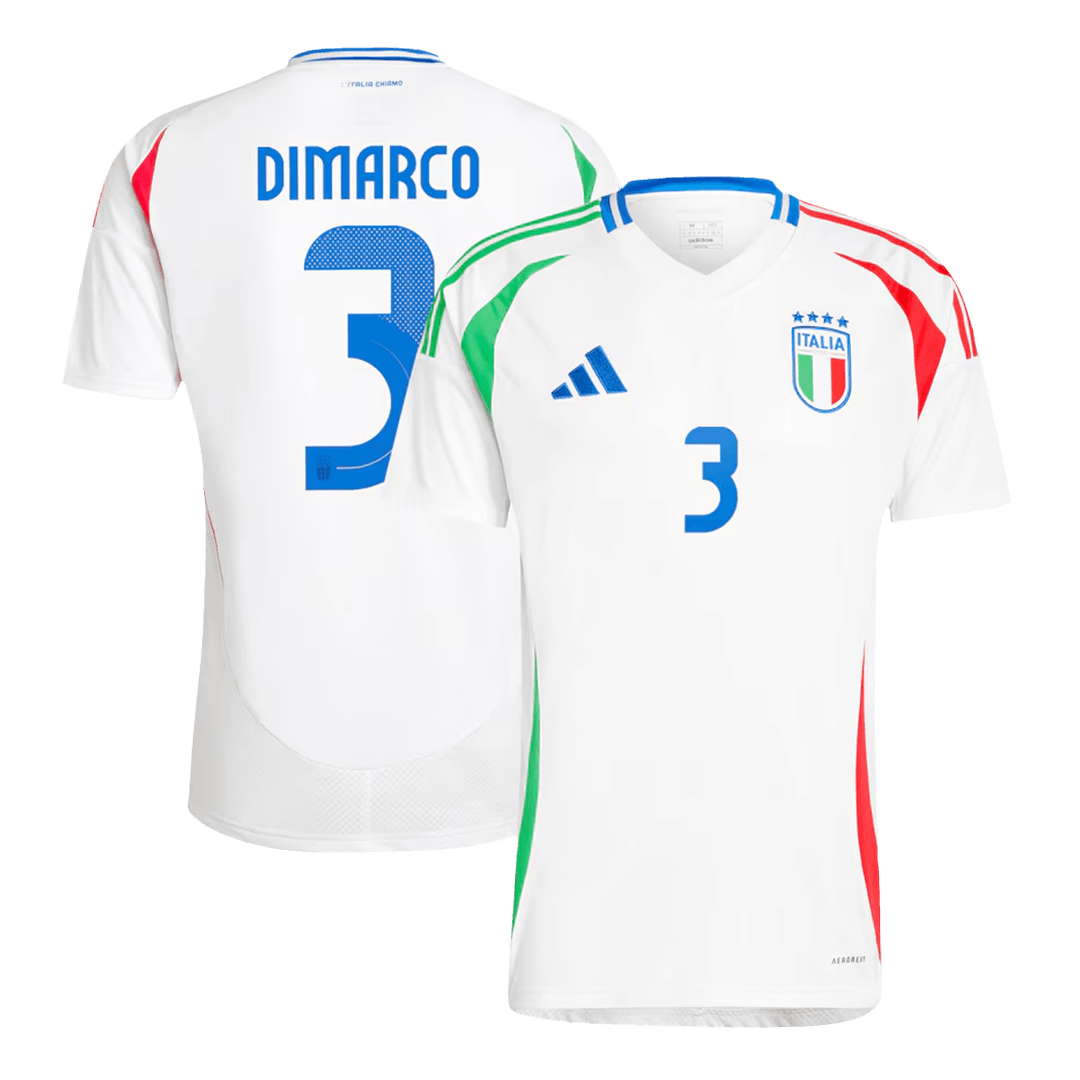 Italy DIMARCO #3 Away Jersey EURO 2024