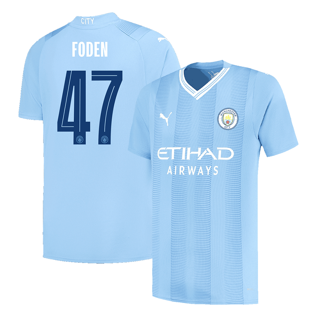 Manchester City FODEN #47 Home Jersey 2023/24 - UCL Edition