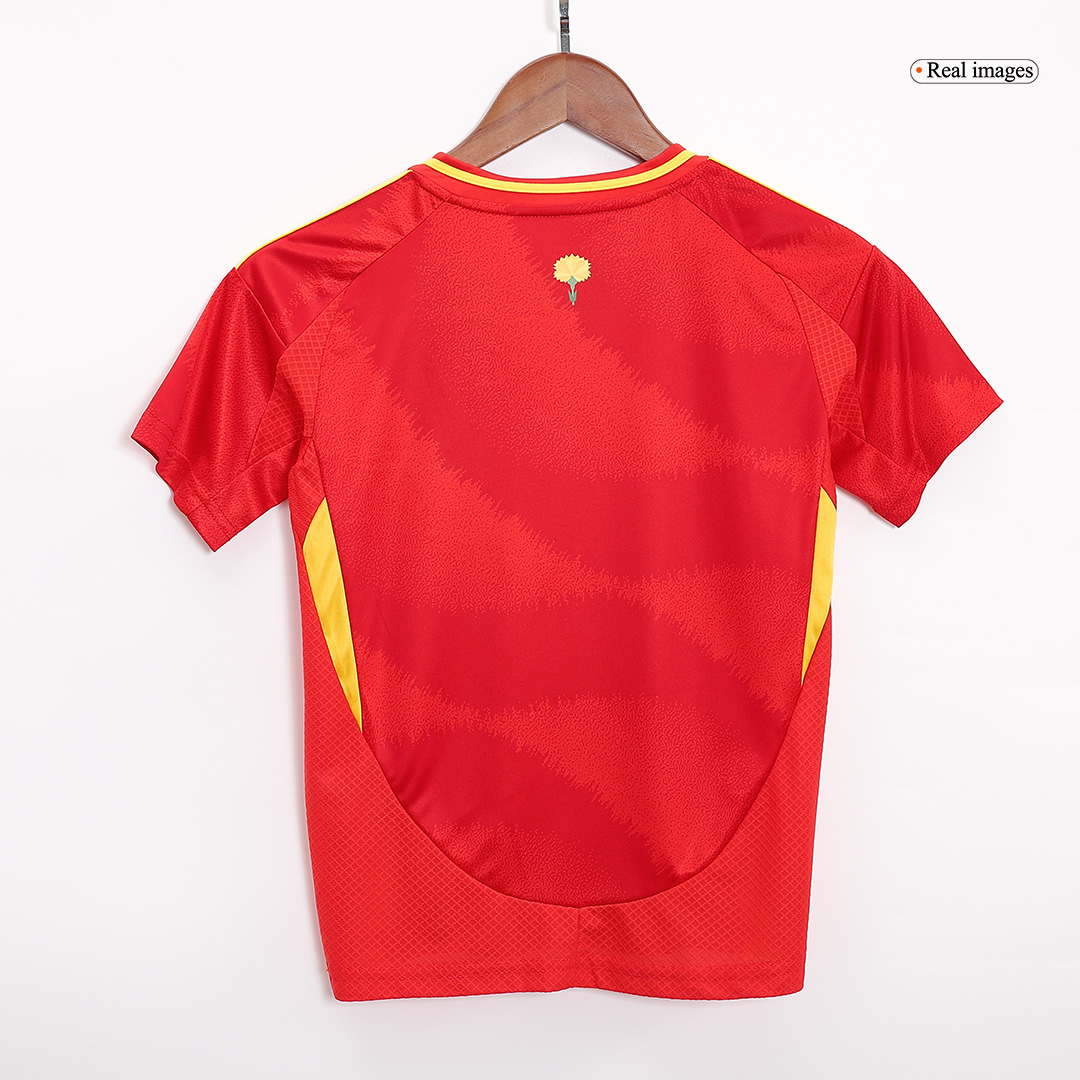 Spain Home Jersey Kit EURO 2024 Kids(Jersey+Shorts)
