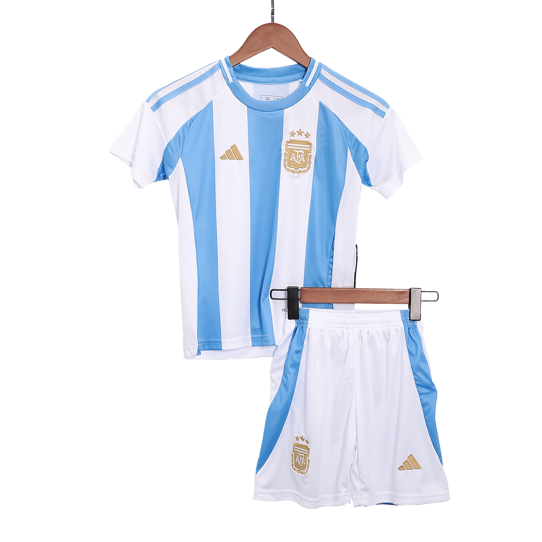 Argentina Home Jersey Kit 2024 Kids(Jersey+Shorts)