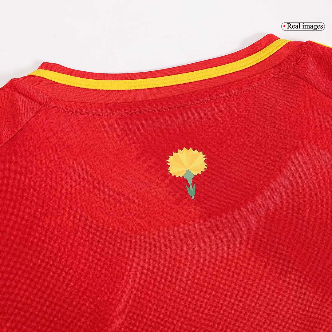 Spain Home Jersey Kit EURO 2024 Kids(Jersey+Shorts)