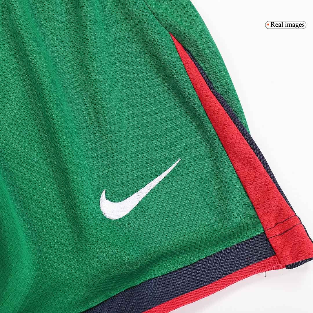 Portugal Home Jersey Kit EURO 2024 Kids(Jersey+Shorts)