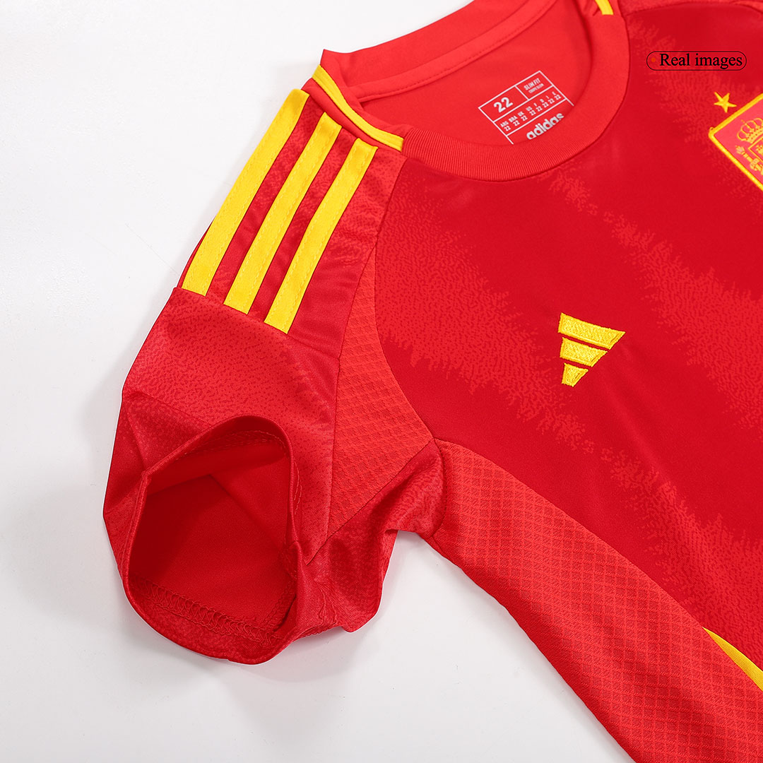 Spain Home Jersey Kit EURO 2024 Kids(Jersey+Shorts)
