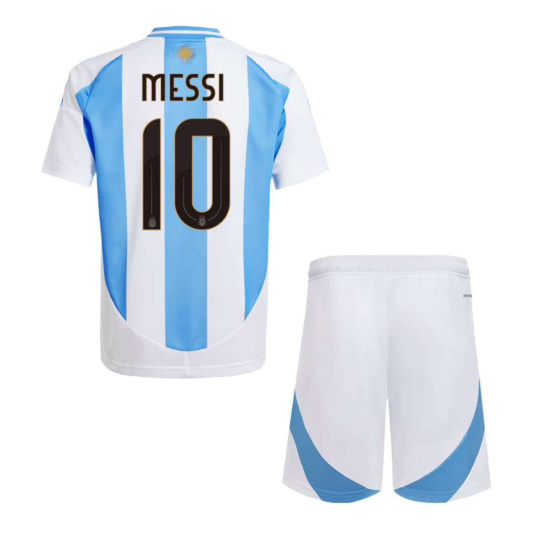 Argentina MESSI #10 Youth Jersey Kit Home 2024 (Jersey+Shorts)