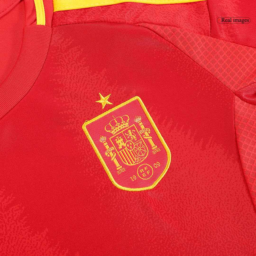 Spain Home Jersey Kit EURO 2024 Kids(Jersey+Shorts)