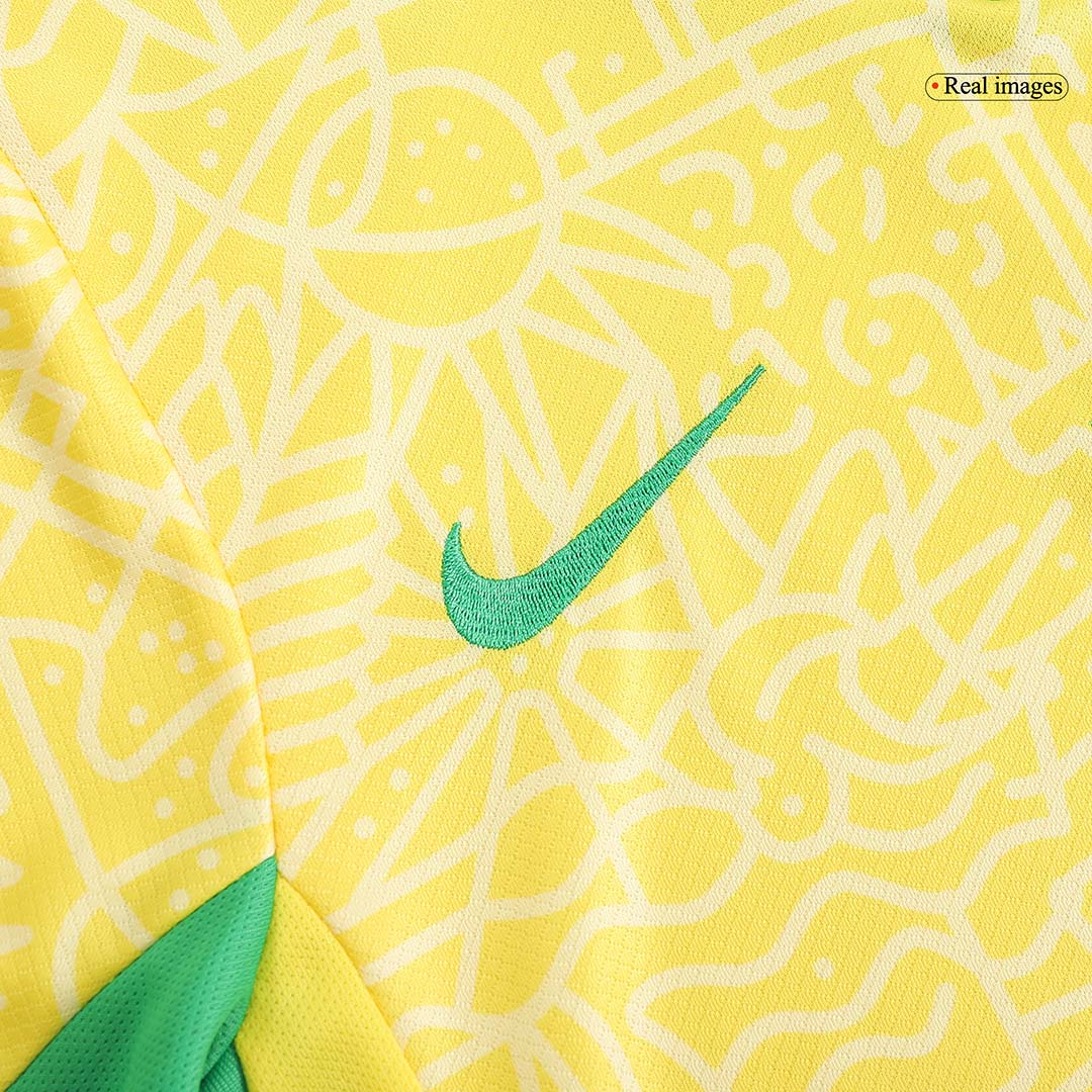 Brazil Home Jersey Kit Copa America 2024 Kids(Jersey+Shorts)