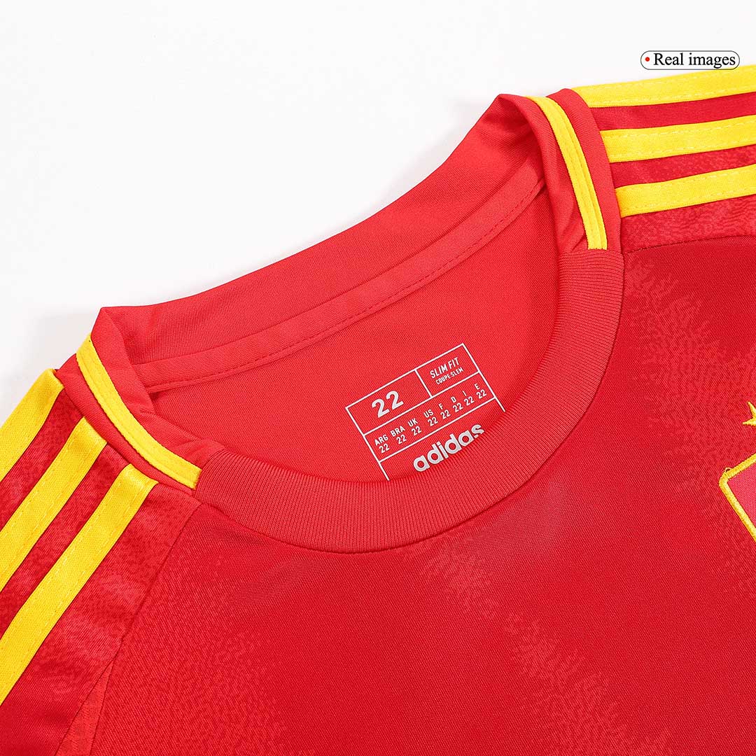 Spain Home Jersey Kit EURO 2024 Kids(Jersey+Shorts)