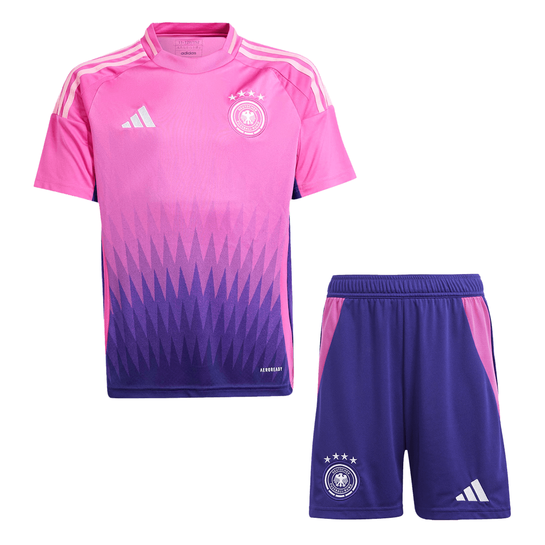 Germany Away Jersey Kit EURO 2024 Kids(Jersey+Shorts)