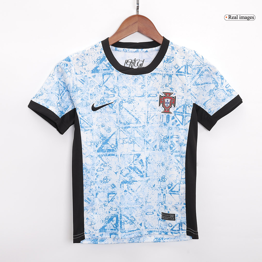 Portugal Away Jersey Kit EURO 2024 Kids(Jersey+Shorts)