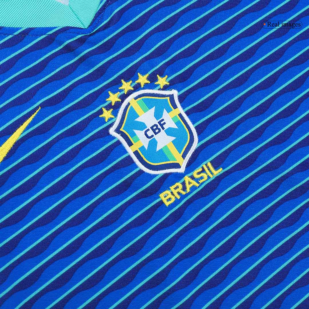 Brazil Away Jersey Kit Copa America 2024 Kids(Jersey+Shorts)