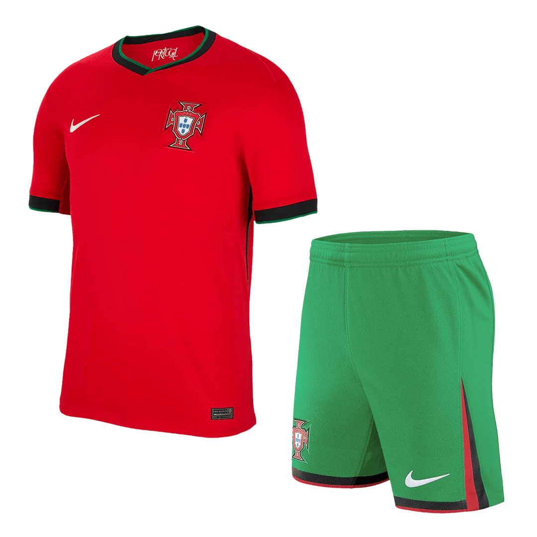 Portugal Home Jersey Kit EURO 2024 (Jersey+Shorts)