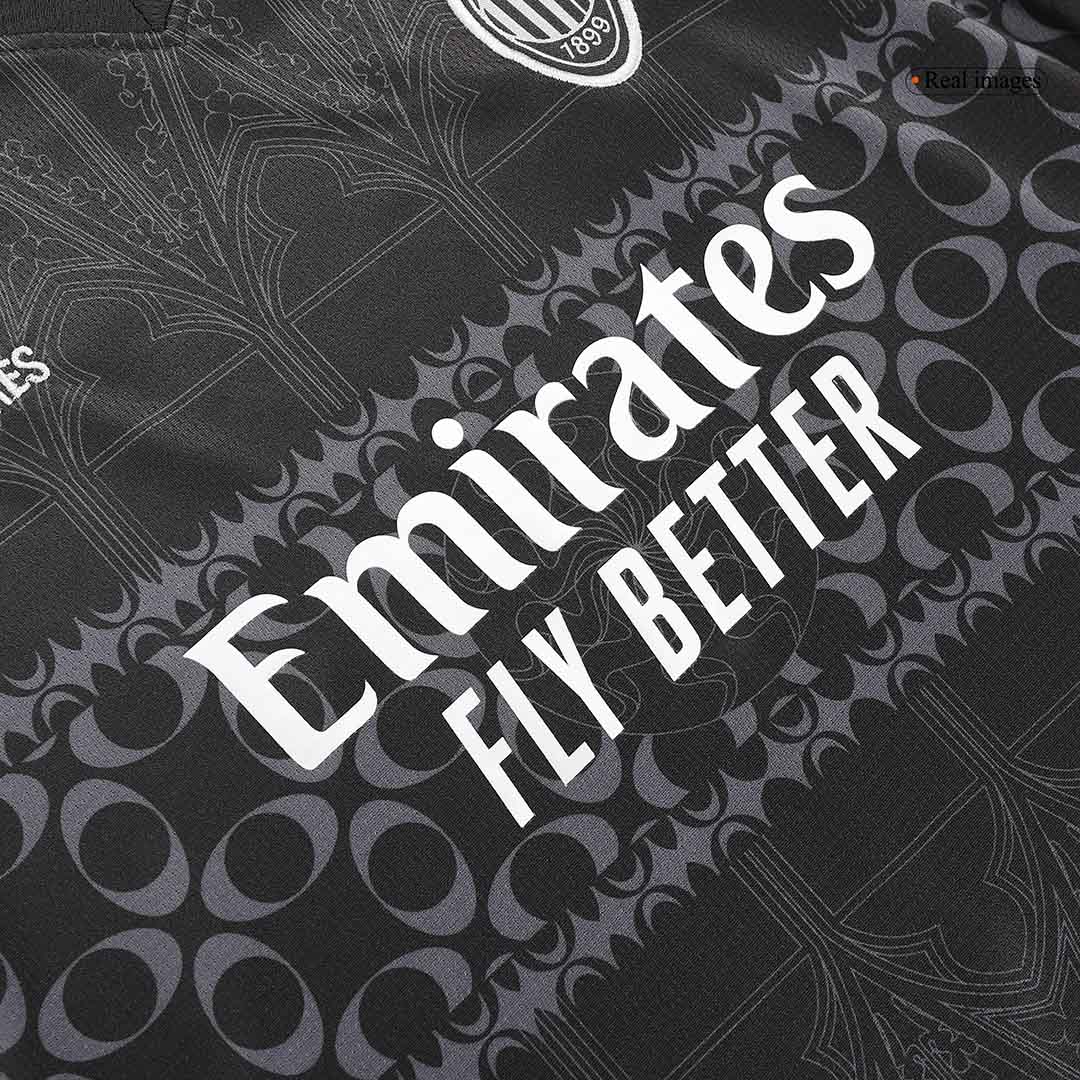 AC Milan x Pleasures Fourth Away Jersey Kit 2023/24 Kids(Jersey+Shorts)