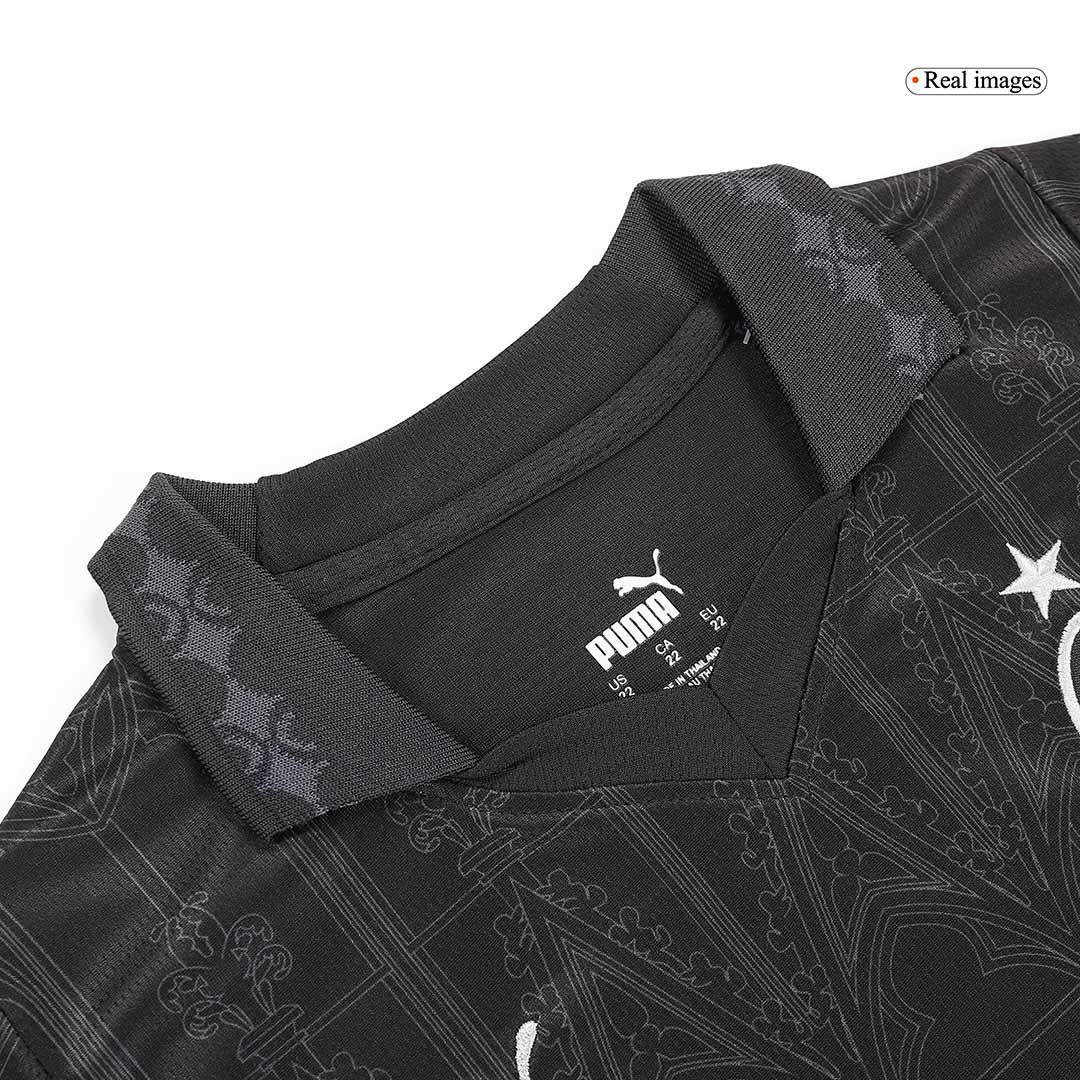 AC Milan x Pleasures Fourth Away Jersey Kit 2023/24 Kids(Jersey+Shorts)