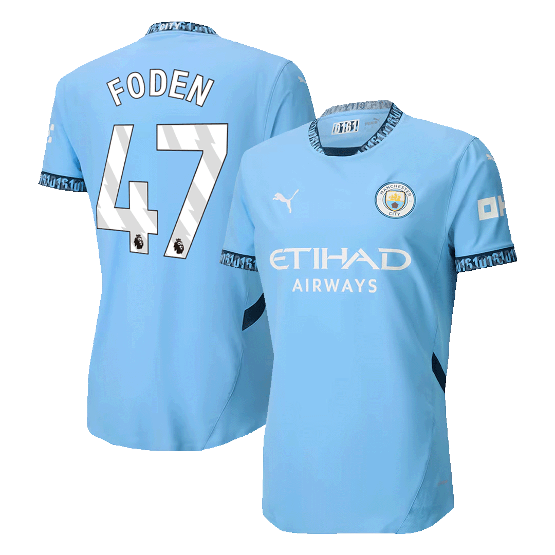 Manchester City FODEN #47 Home Jersey Authentic 2024/25