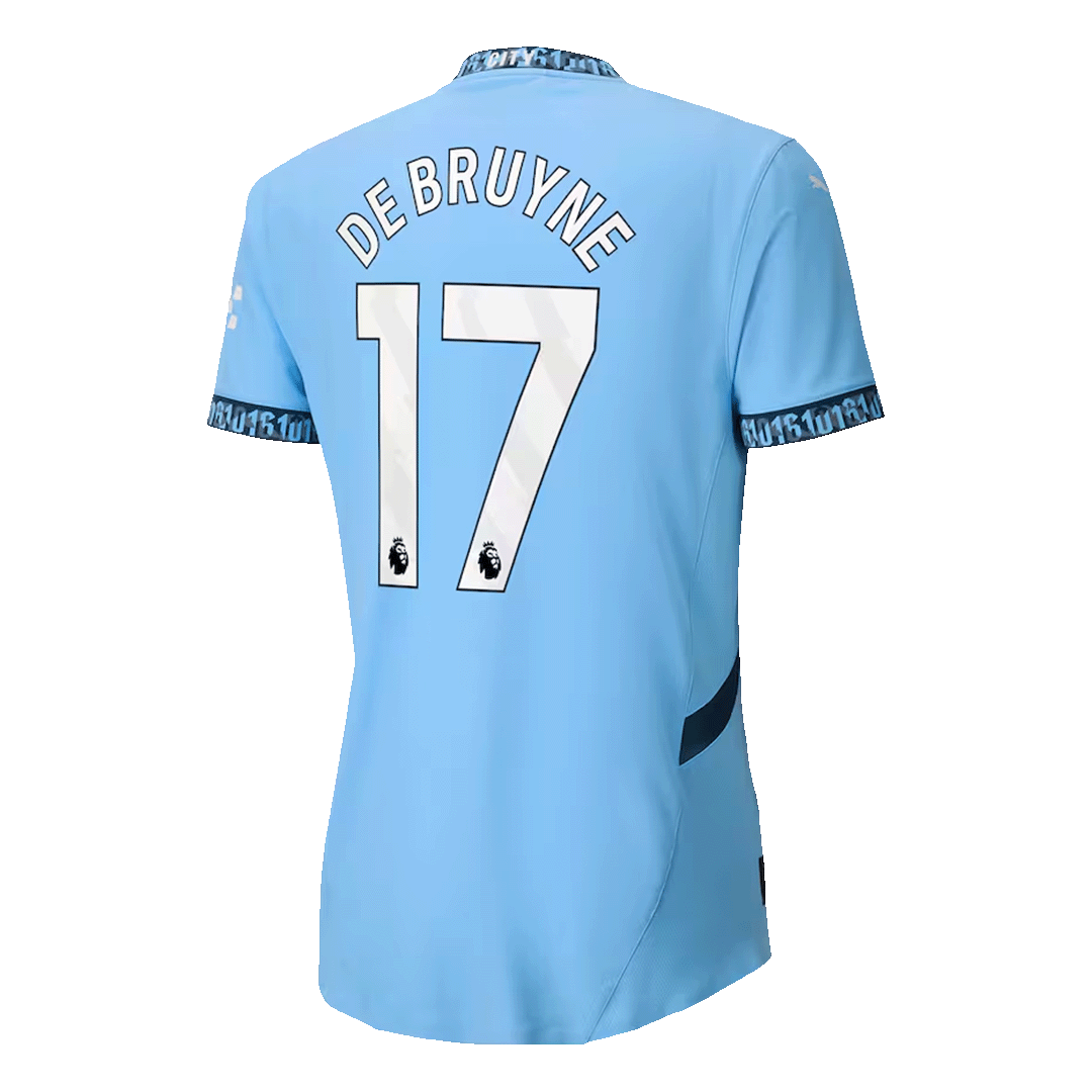 Manchester City DE BRUYNE #17 Home Jersey Authentic 2024/25