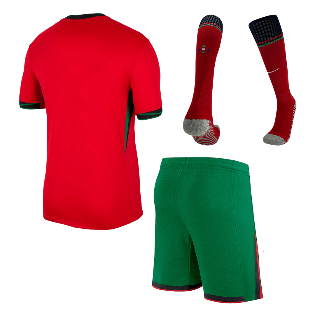 Portugal Home Jersey Kit EURO 2024 (Jersey+Shorts+Socks)