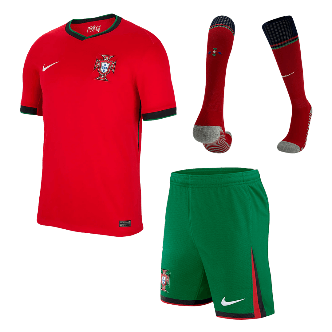 Portugal Home Jersey Kit EURO 2024 (Jersey+Shorts+Socks)
