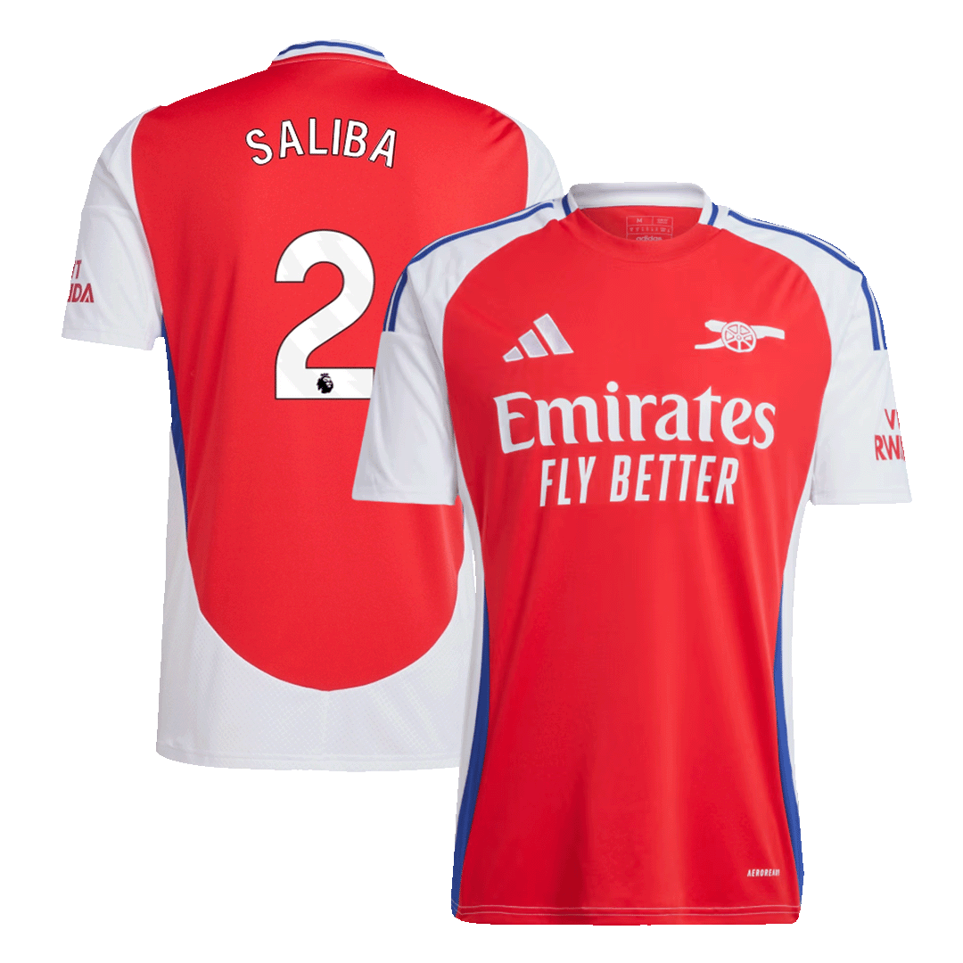 Arsenal SALIBA #2 Home Jersey 2024/25